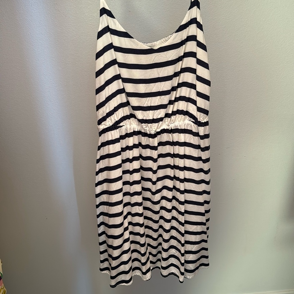 Lauren Conrad Navy Striped Sundress